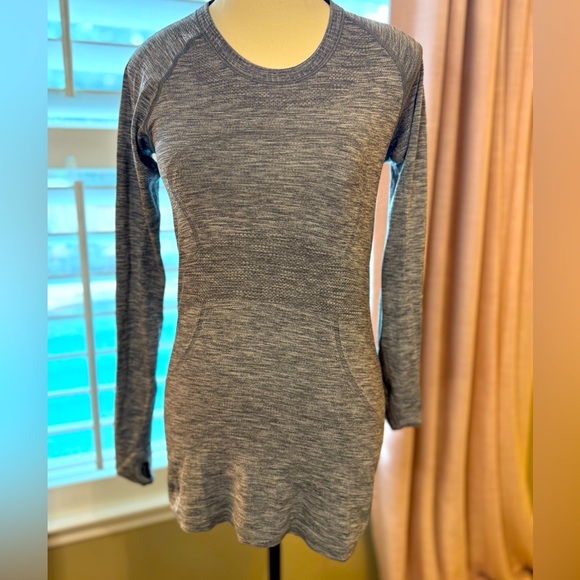 Lululemon Swiftly Tech Hip Length Gray Women's Long Sleeve Top size 6 - Picture 1 of 3